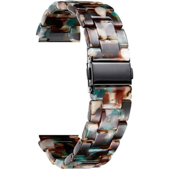 Resin Watch Bands Replacement Watch Straps for Women Black Brown main image 6